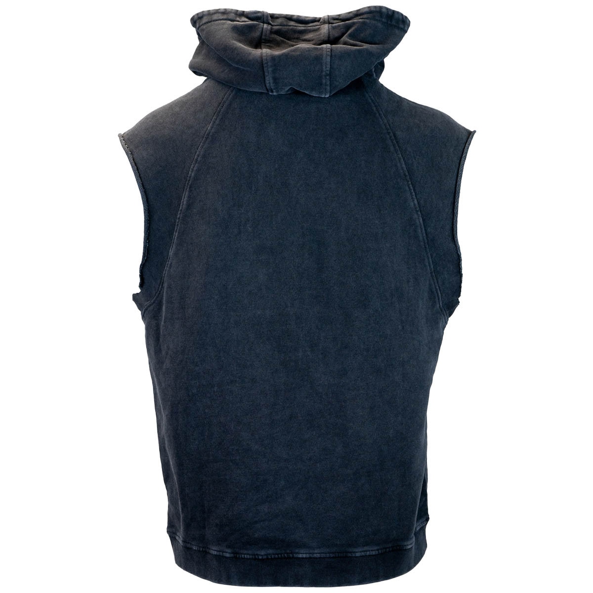 Utah state aggies washed black sleeveless hooded sweateshirt